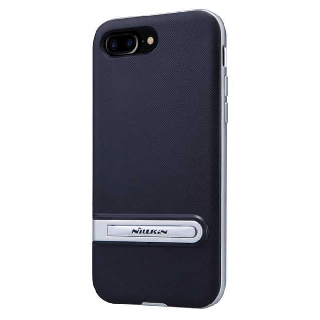 Nillkin - iPhone 8 Plus / 7 Plus Handyhülle - Robustes Case aus Plastik - mit Kickstand - Youth Series - silber