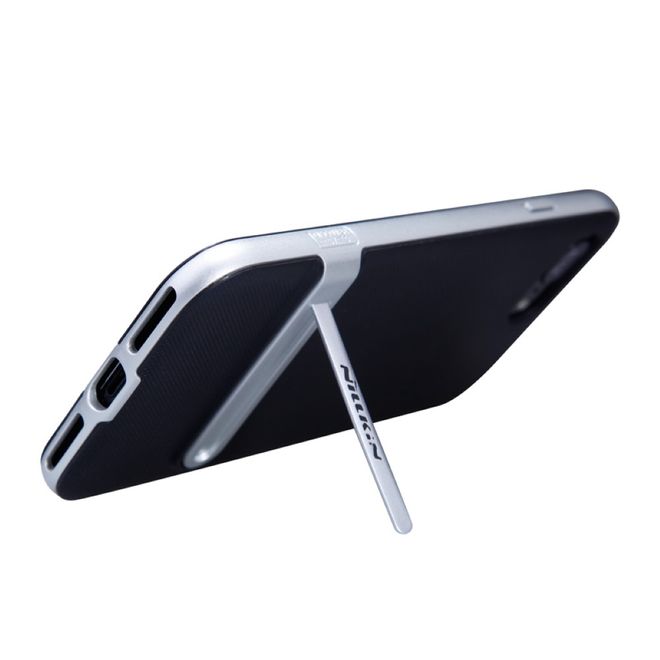 Nillkin - iPhone 8 Plus / 7 Plus Handyhülle - Robustes Case aus Plastik - mit Kickstand - Youth Series - silber