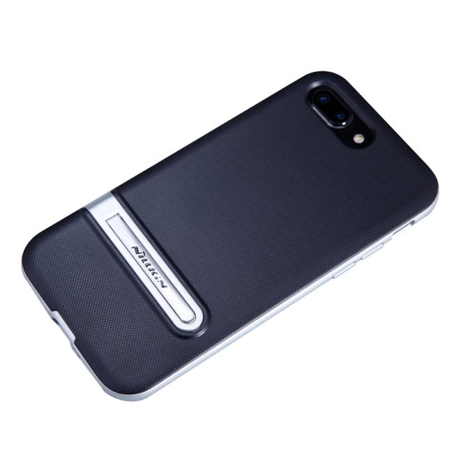 Nillkin - iPhone 8 Plus / 7 Plus Handyhülle - Robustes Case aus Plastik - mit Kickstand - Youth Series - silber