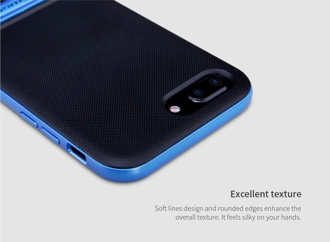 Nillkin - iPhone 8 Plus / 7 Plus Handyhülle - Robustes Case aus Plastik - mit Kickstand - Youth Series - silber