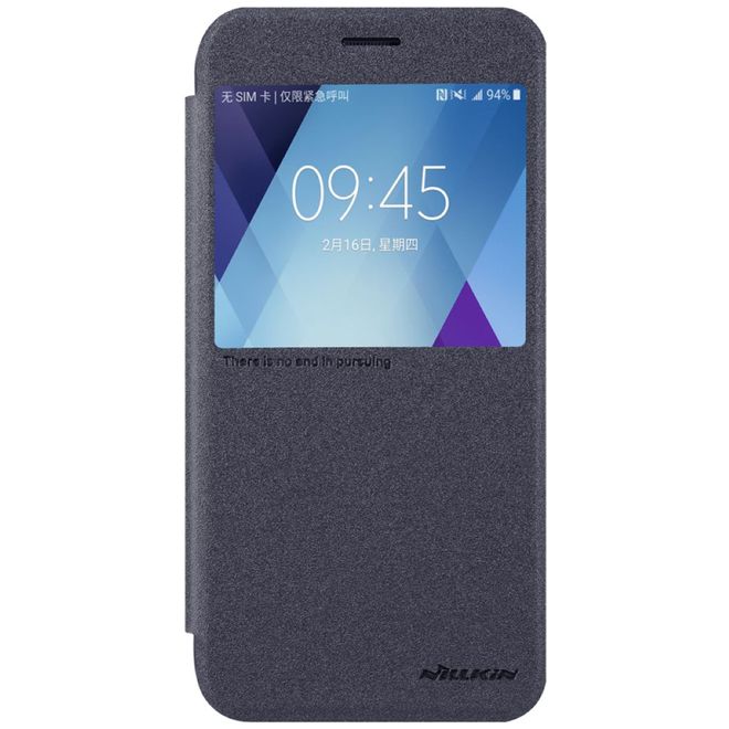 Nillkin - Samsung Galaxy A5 (2017) Case - Leder Hülle - Sparkle Series - schwarz