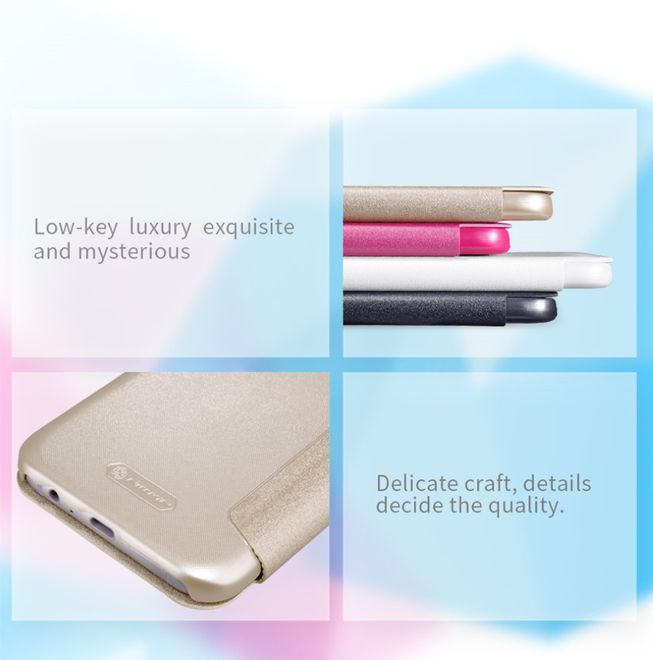 Nillkin - Samsung Galaxy A5 (2017) Case - Leder Hülle - Sparkle Series - schwarz