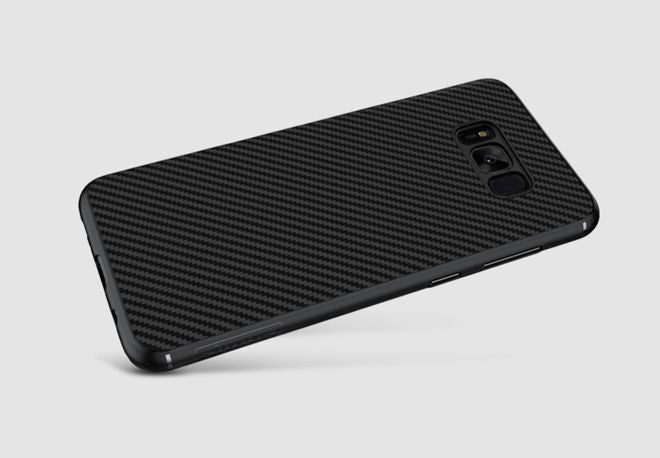 Nillkin - Samsung Galaxy S8 Handy Case - Hülle aus Plastik/Carbon - Synthetic Fiber Series - schwarz