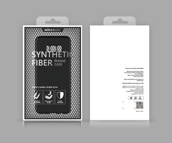 Nillkin - Samsung Galaxy S8 Handy Case - Hülle aus Plastik/Carbon - Synthetic Fiber Series - schwarz