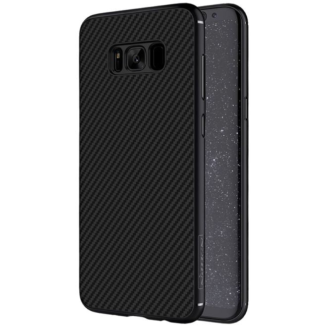 Nillkin - Samsung Galaxy S8 Handy Case - Hülle aus Plastik/Carbon - Synthetic Fiber Series - schwarz