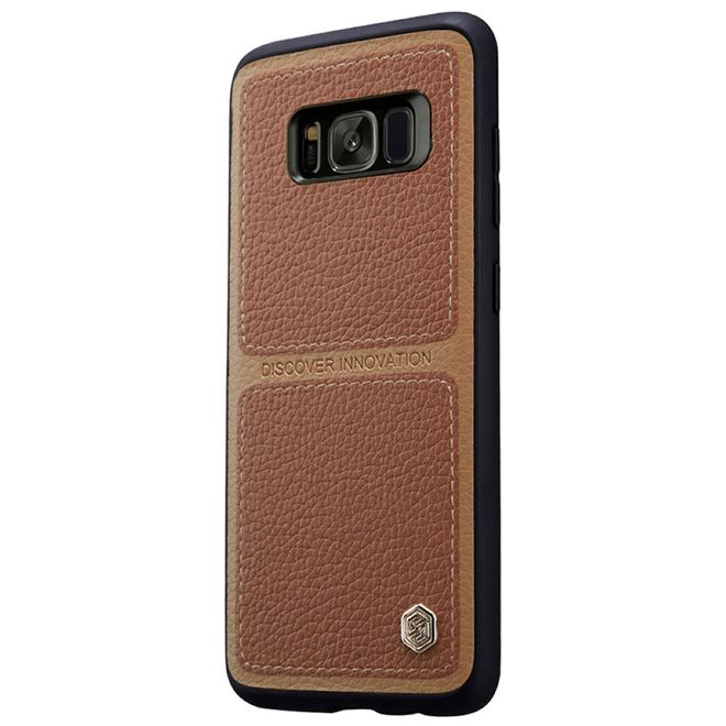 Nillkin - Samsung Galaxy S8 Plus Handy Hülle - Backcover aus Leder/Plastik - Burt Series - braun