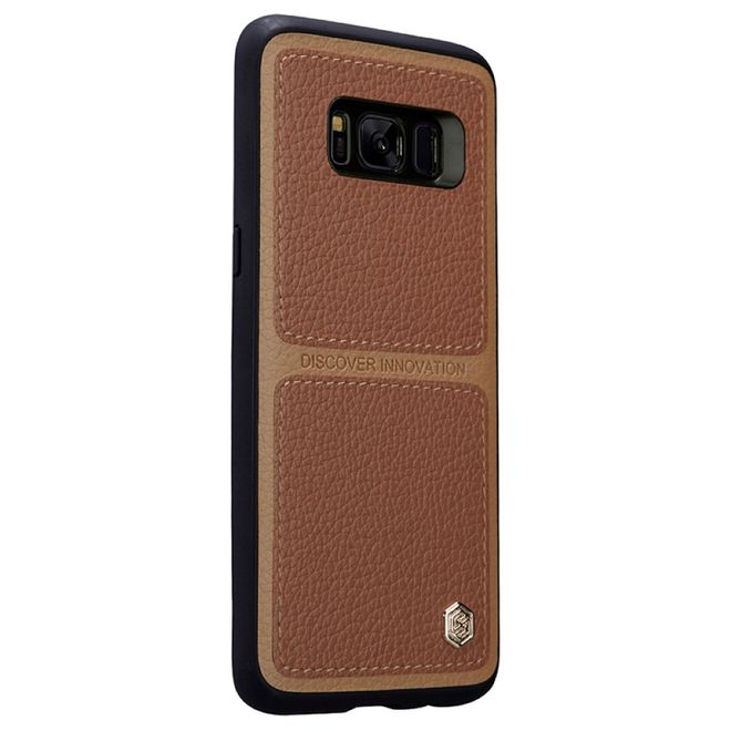 Nillkin - Samsung Galaxy S8 Plus Handy Hülle - Backcover aus Leder/Plastik - Burt Series - braun