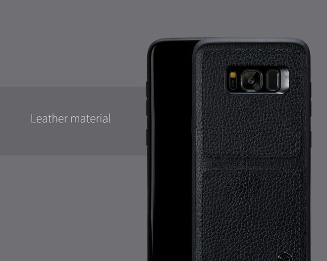Nillkin - Samsung Galaxy S8 Plus Handy Hülle - Backcover aus Leder/Plastik - Burt Series - schwarz