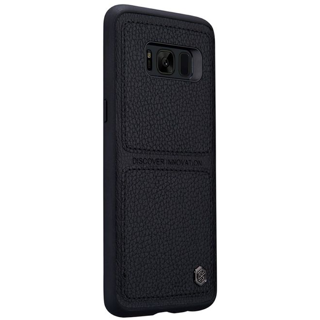 Nillkin - Samsung Galaxy S8 Plus Handy Hülle - Backcover aus Leder/Plastik - Burt Series - schwarz