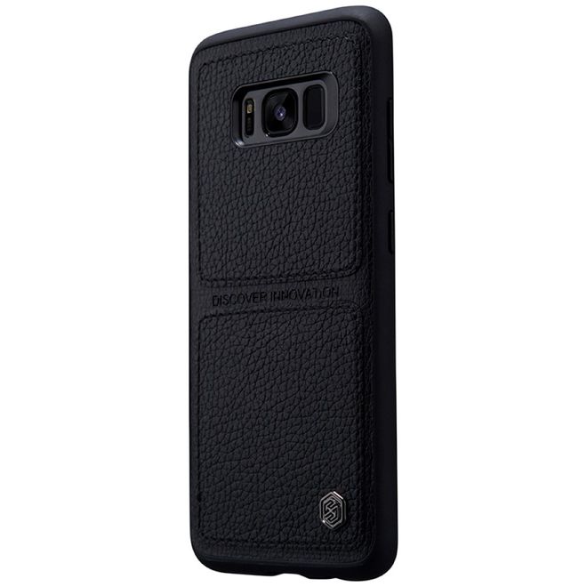Nillkin - Samsung Galaxy S8 Plus Handy Hülle - Backcover aus Leder/Plastik - Burt Series - schwarz