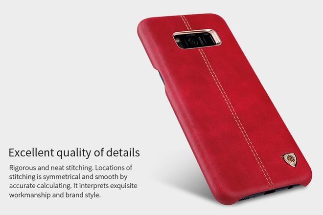 Nillkin - Samsung Galaxy S8 Plus Handy Hülle - Case aus Leder/Plastik - Englon Series - schwarz
