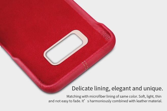 Nillkin - Samsung Galaxy S8 Plus Handy Hülle - Case aus Leder/Plastik - Englon Series - schwarz