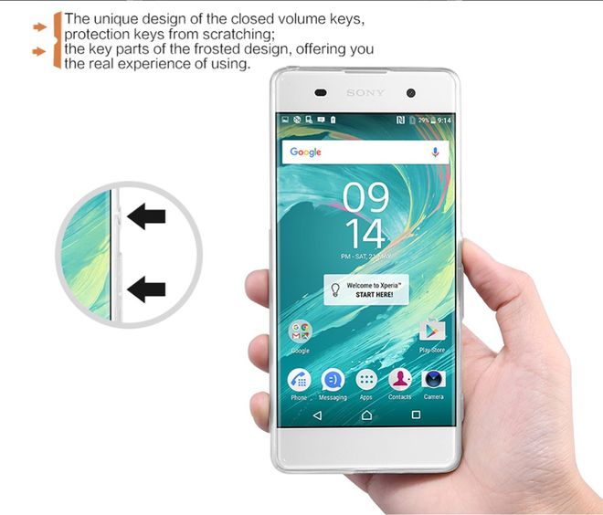 Nillkin - Case für Sony Xperia XA - TPU Softcase - Nature Soft Series - transparent