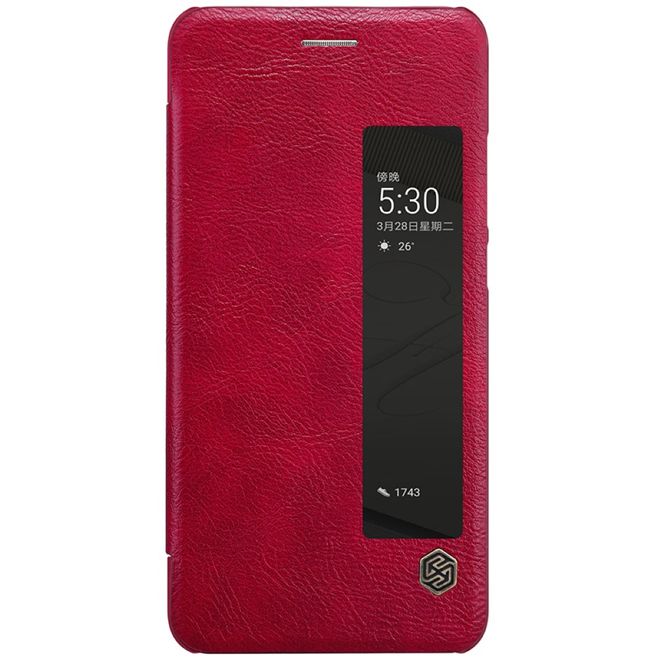 Nillkin - Handyhülle für Huawei P10 Plus - Leder Hülle - Qin Series - rot