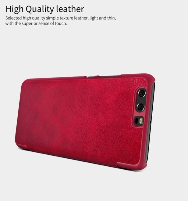 Nillkin - Handyhülle für Huawei P10 Plus - Leder Hülle - Qin Series - rot