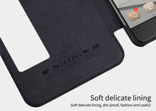 Nillkin - Handyhülle für Huawei P10 Plus - Leder Hülle - Qin Series - rot