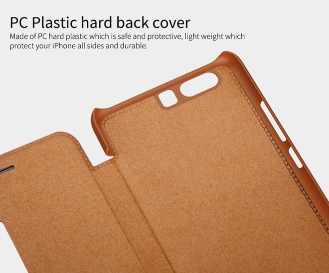 Nillkin - Handyhülle für Huawei P10 Plus - Leder Hülle - Qin Series - rot