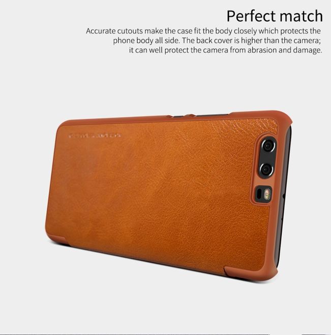 Nillkin - Handyhülle für Huawei P10 Plus - Leder Hülle - Qin Series - rot