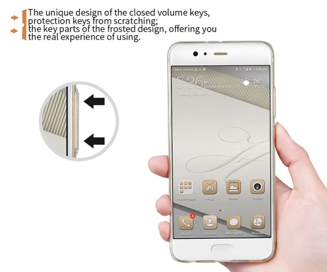 Nillkin - Case für Huawei P10 Plus - TPU Softcase - Nature Soft Series - braun