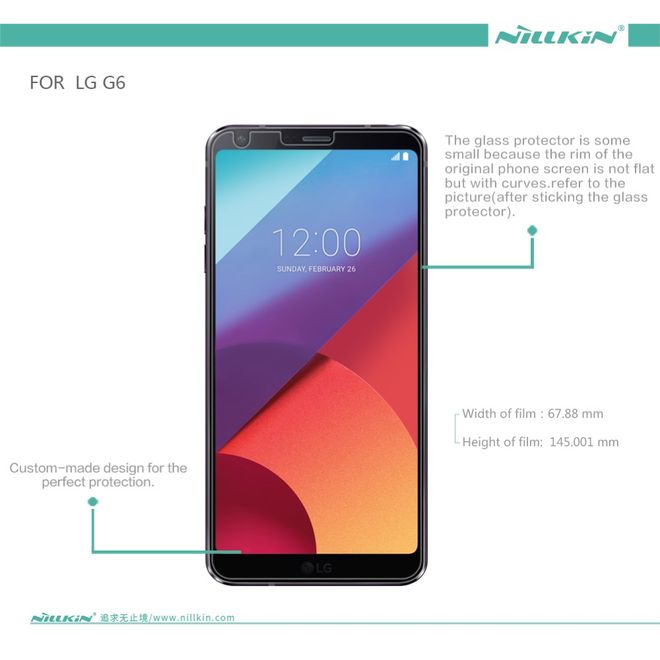 Nillkin - LG G6 Schutzfolie - Matt Anti-Glare - Matte Series