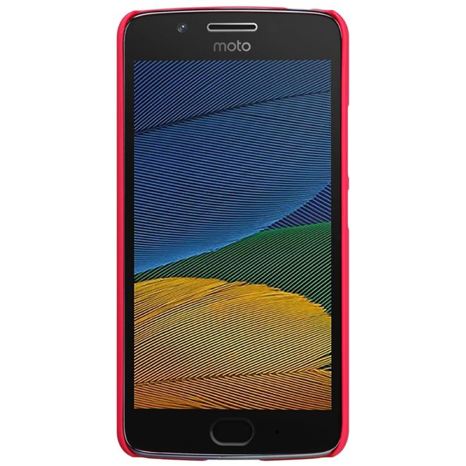 Nillkin - Motorola Moto G5 Hülle - Plastik Case - Super Frosted Shield Series - rot