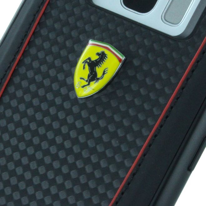 Ferrari - Samsung Galaxy S8 Plus Handy Hülle - Carbon Hardcover - Pit Stop Series - schwarz