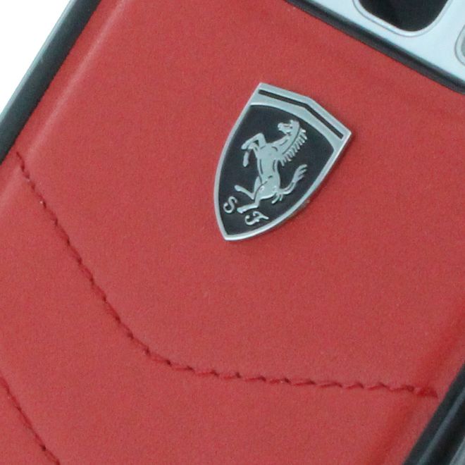 Ferrari - Samsung Galaxy S8 Plus Leder Hardcover Hülle - Heritage Series - rot