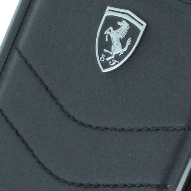 Ferrari - Samsung Galaxy S8 Plus Leder Hardcover Hülle - Heritage Series - schwarz