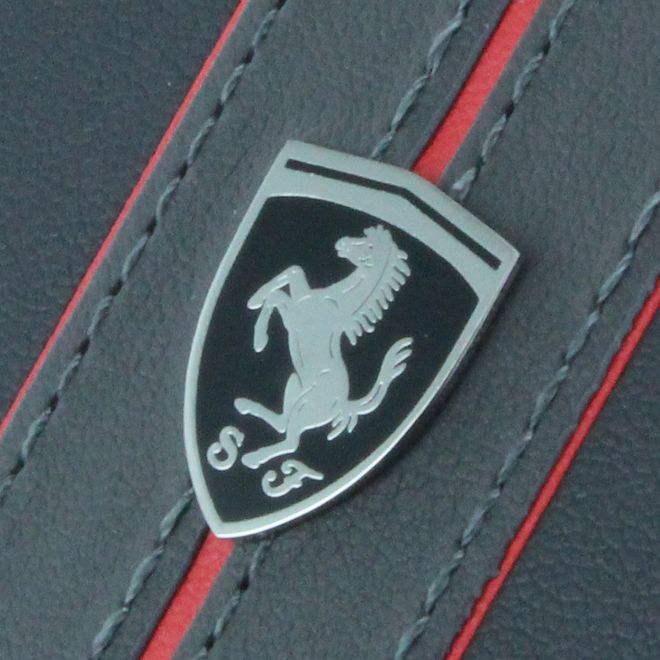 Ferrari - Samsung Galaxy S8 Plus Handyhülle - Plastik Hardcover - Metall Logo - schwarz