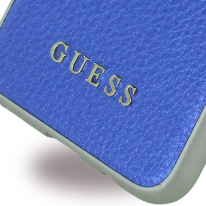 Guess - Samsung Galaxy S8 Plus Handyhülle - Cover aus Hartplastik - IriDescent - GUHCS8LIGLBL - blau