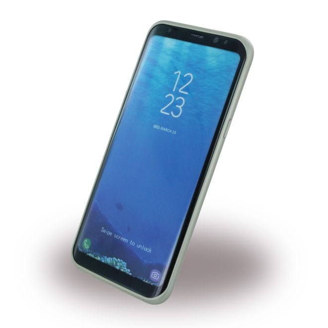 Guess - Samsung Galaxy S8 Plus Handyhülle - Cover aus Hartplastik - IriDescent - GUHCS8LIGLBL - blau