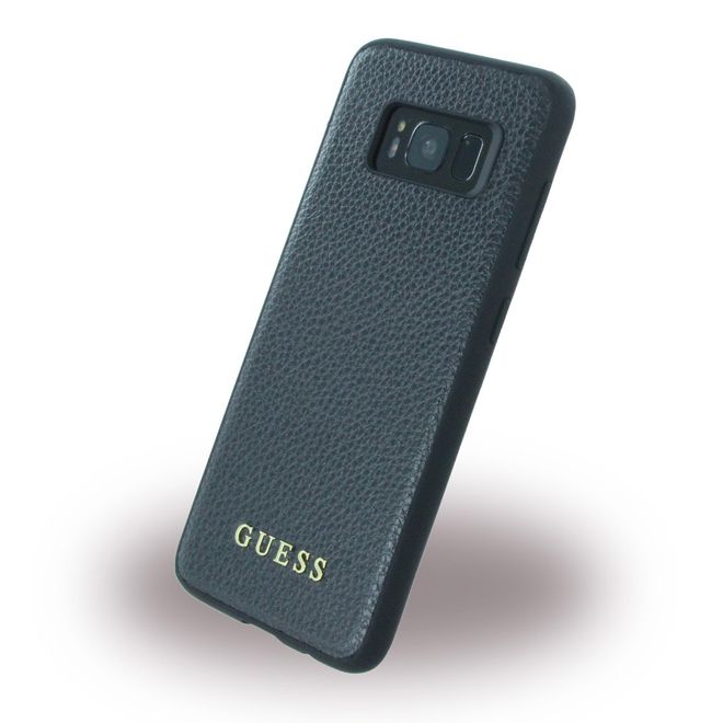 Guess - Samsung Galaxy S8 Handyhülle - Cover aus Hartplastik - IriDescent - GUHCS8IGLBK - schwarz
