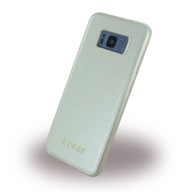 Guess - Samsung Galaxy S8 Plus Handyhülle - Cover aus Hartplastik - IriDescent - GUHCS8LIGLGO - gold