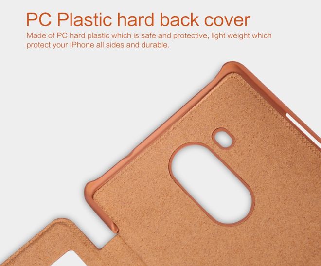 Nillkin - Handyhülle für Huawei Mate 8 - Leder Hülle - Qin Series - weiss