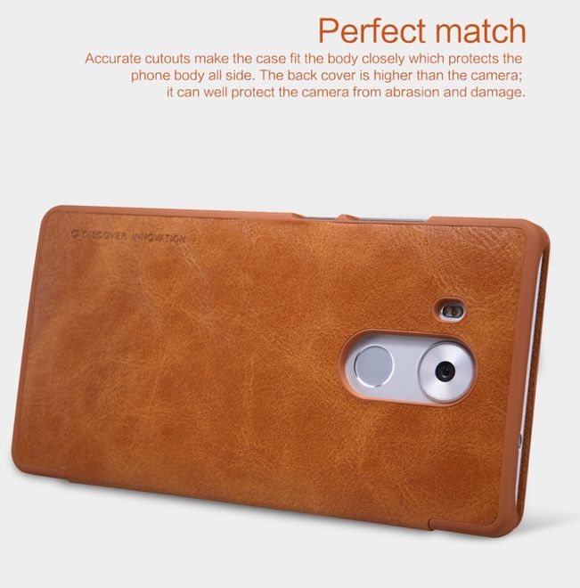 Nillkin - Handyhülle für Huawei Mate 8 - Leder Hülle - Qin Series - weiss