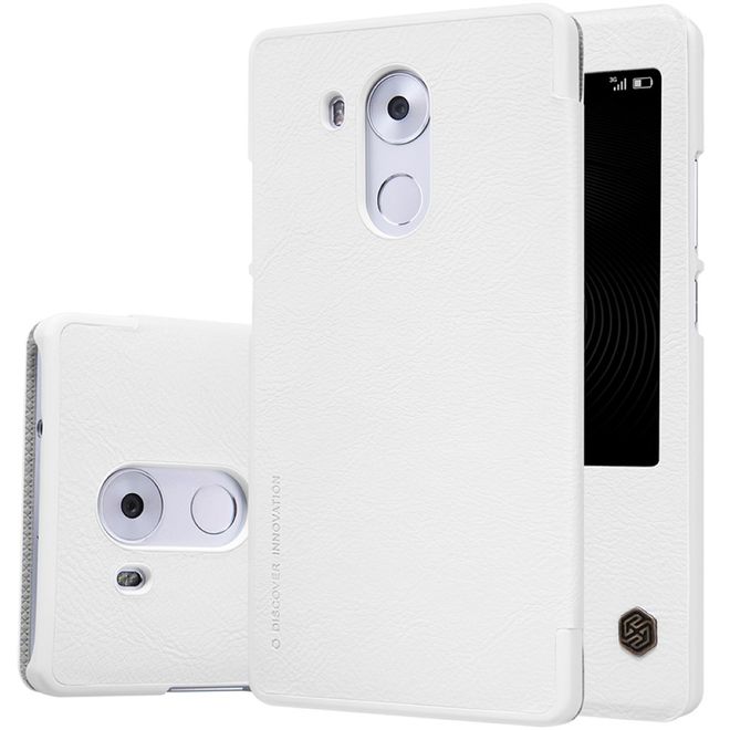 Nillkin - Handyhülle für Huawei Mate 8 - Leder Hülle - Qin Series - weiss