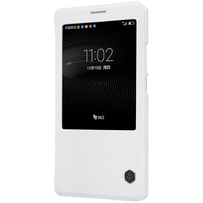 Nillkin - Handyhülle für Huawei Mate 8 - Leder Hülle - Qin Series - weiss