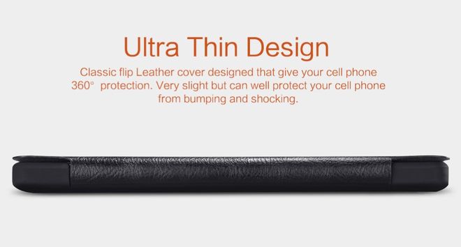 Nillkin - Handyhülle für Huawei Mate 8 - Leder Hülle - Qin Series - weiss