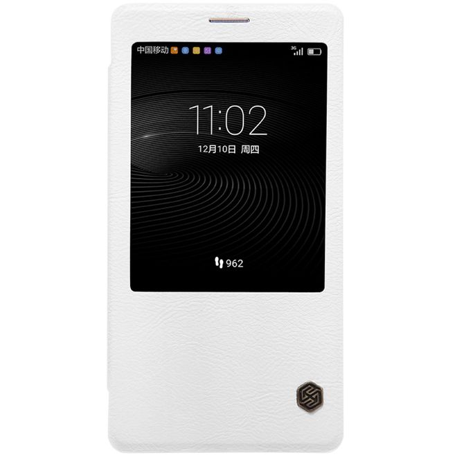 Nillkin - Handyhülle für Huawei Mate 8 - Leder Hülle - Qin Series - weiss