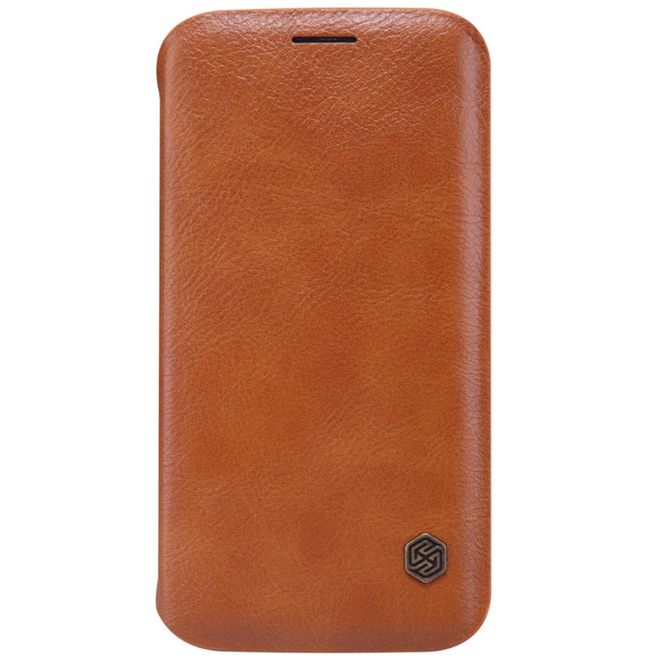Nillkin - Galaxy S6 Edge Case - Leder Hülle - Qin Series - braun