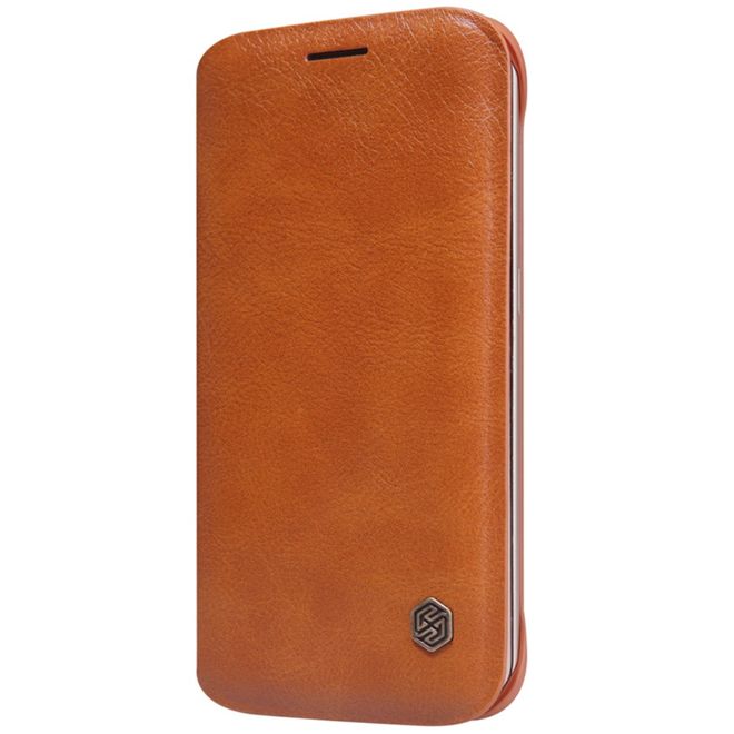 Nillkin - Galaxy S6 Edge Case - Leder Hülle - Qin Series - braun