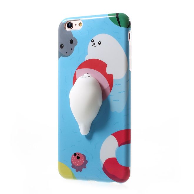 iPhone 6/6S Handyhülle - TPU Softcase - 3D Soft Squishy - Seelöwe