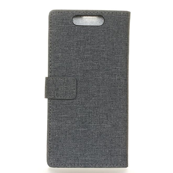 ZTE Blade V8 Handyhülle - Bookcover - mit Visitenkartenfach - schwarz