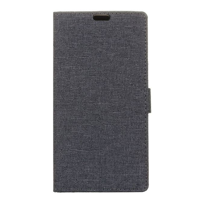 ZTE Blade V8 Handyhülle - Bookcover - mit Visitenkartenfach - schwarz