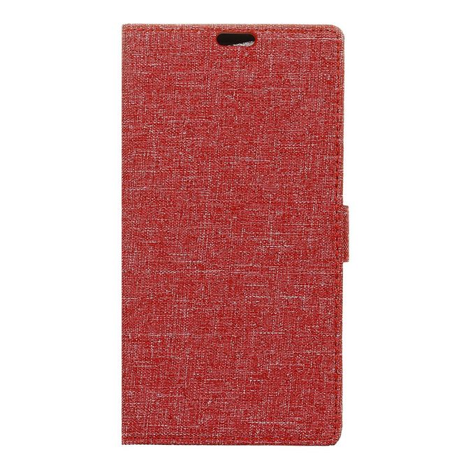 ZTE Blade V8 Handyhülle - Bookcover - mit Visitenkartenfach - rot
