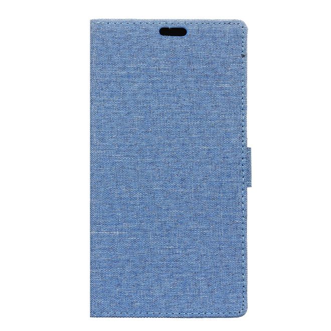 ZTE Blade V8 Handyhülle - Bookcover - mit Visitenkartenfach - blau
