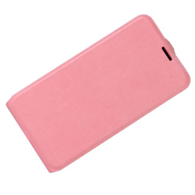 ZTE Blade V8 Mini Handyhülle - Crazy Horse Leder Flip Case - vertikal - pink
