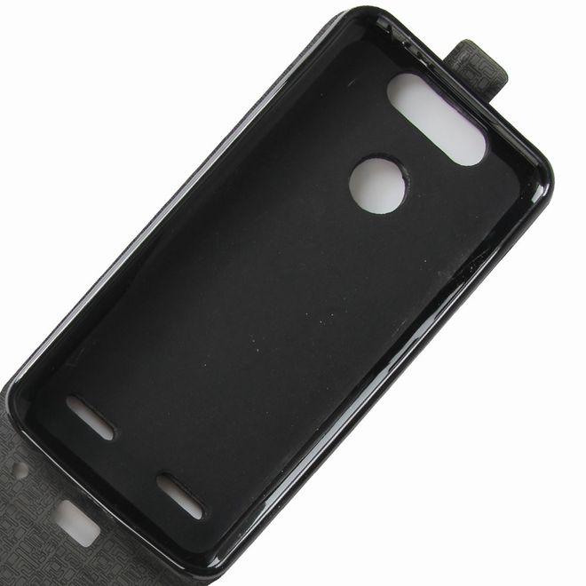 ZTE Blade V8 Mini Handyhülle - Crazy Horse Leder Flip Case - vertikal - pink