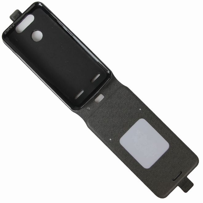 ZTE Blade V8 Mini Handyhülle - Crazy Horse Leder Flip Case - vertikal - pink