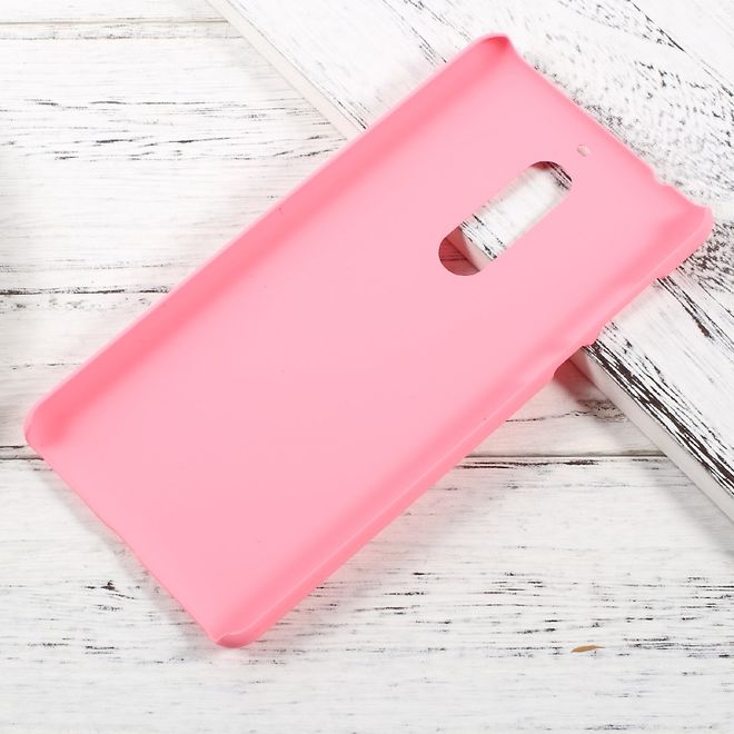 Nokia 5 Handyhülle - Hardcover aus Plastik - gummierte Oberfläche - pink